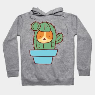 Cat Face Cactus Hoodie